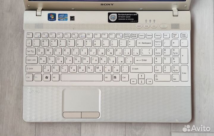 Sony отл состояние\i3 - 4x 2100Mg\hdd 500gb\акб 3ч