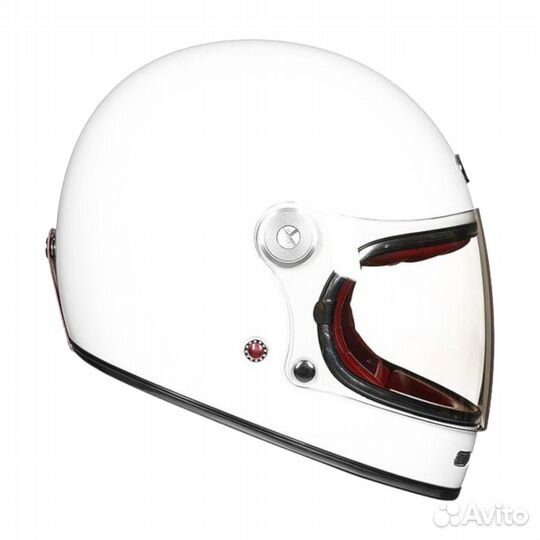 Мотошлем интеграл Beon B-510 retro белый