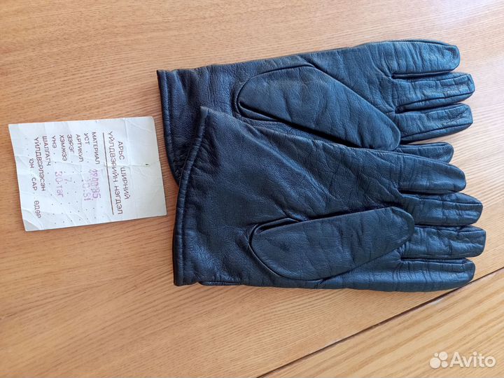 Перчатки Кожа Лайкра Монголия