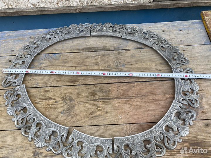 Рамка для зеркала СССР силумин винтаж 15