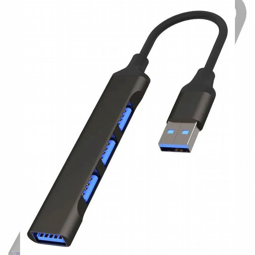 Новый Usb 3.0 + 2.0 Хаб В Черном Корпусе