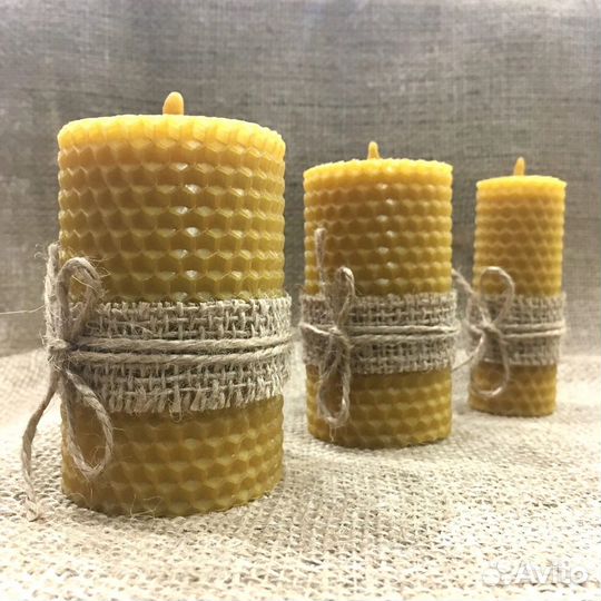 Свечи ручной работы из вощины