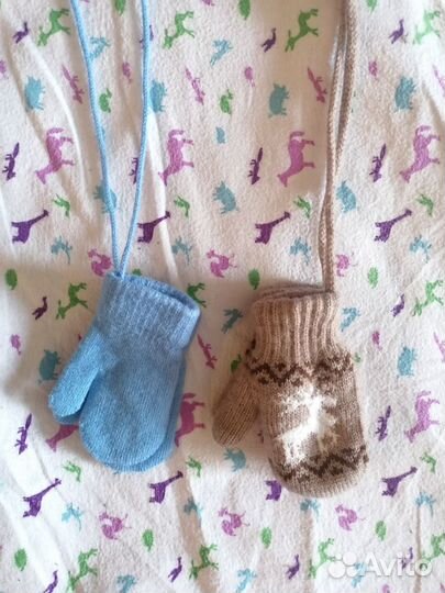 Варежки для новорожденного