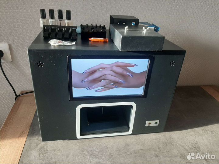 Принтер для ногтей + печать на цветах