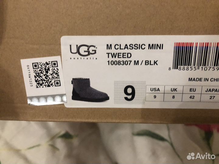 Новые Ugg mini twid черные в коробке