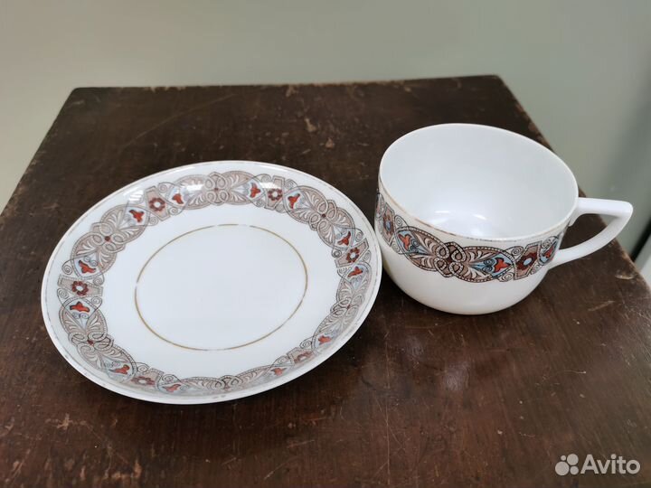 Чайная кофейная пара 1920 - 1930 г Вербилки РСФСР