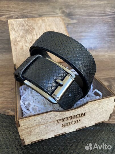 Мужской ремень кожаной из питона