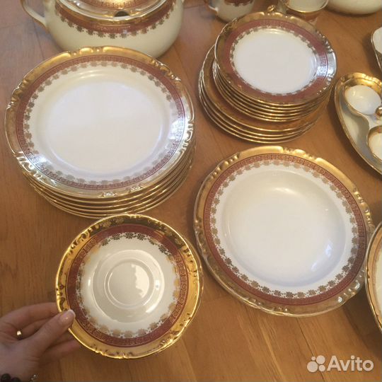 Столовый сервиз Thun констанция золотой рубин