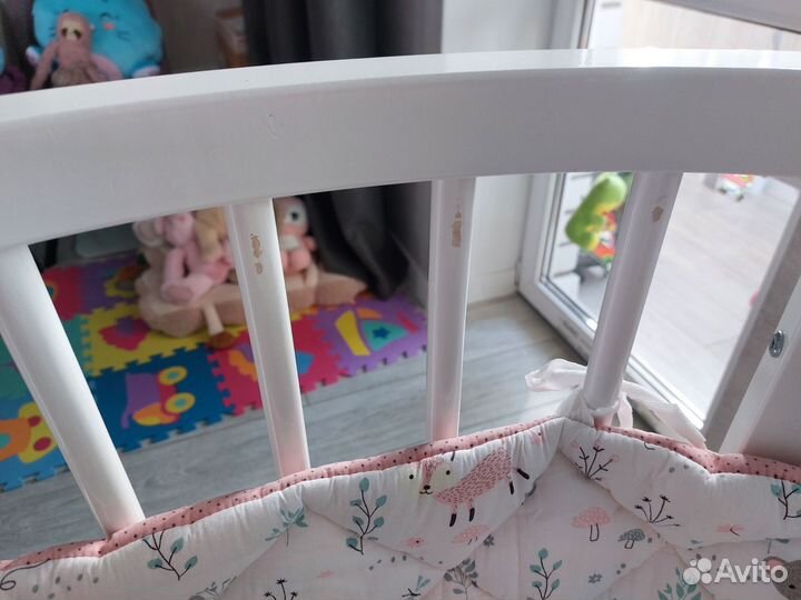 Детская кроватка с маятником трансформер