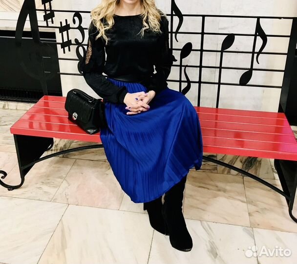 Юбка плиссе новая