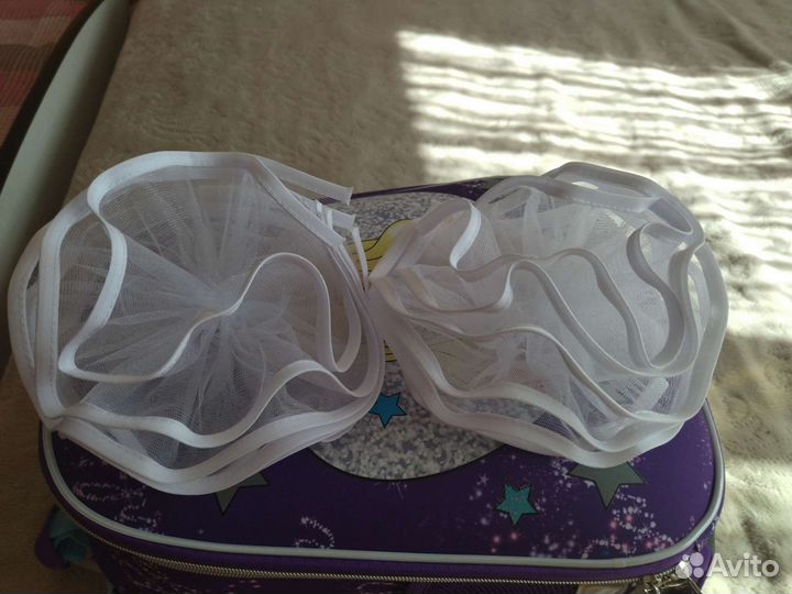 Банты для волос белые школьные