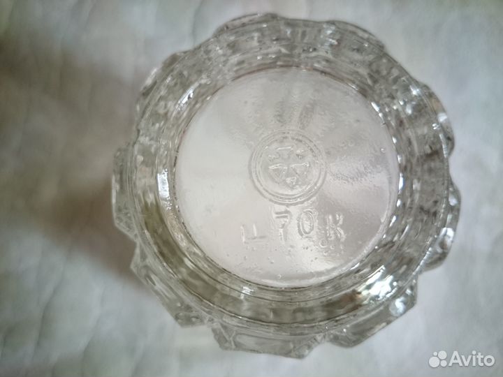 Ваза, прозрачное стекло, Уршельский завод СССР