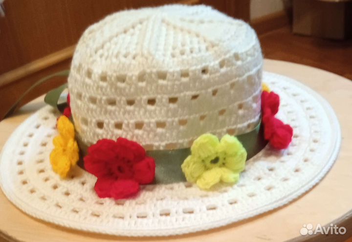 Шляпа для девочки, ручная работа