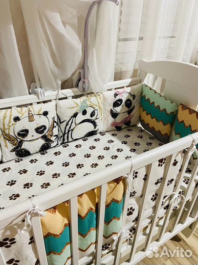 Бортики в детскую кроватку