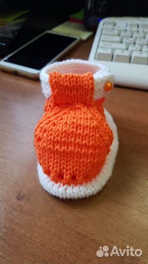 Пинетки детские вязаные