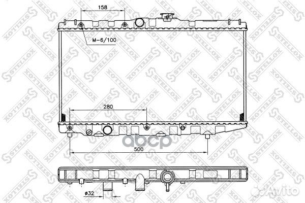10-25110-SX радиатор системы охлаждения Toyota