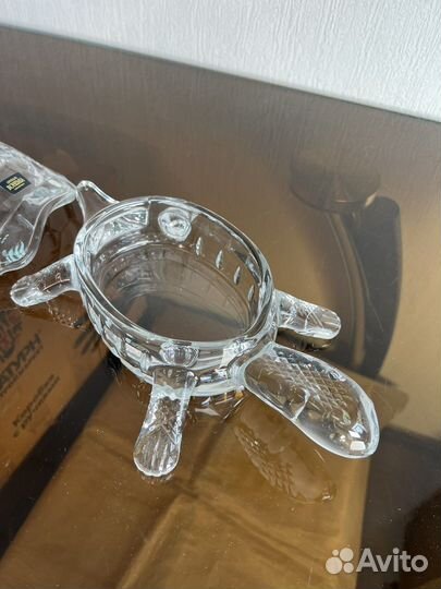 Хрустальная конфетница, ваза, шкатулка. Новая