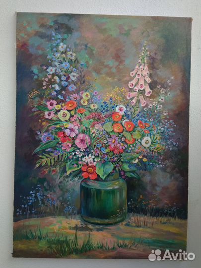 Картина маслом Букет 50*70 см