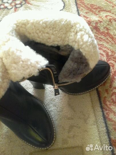 Полусапожки кожаные
