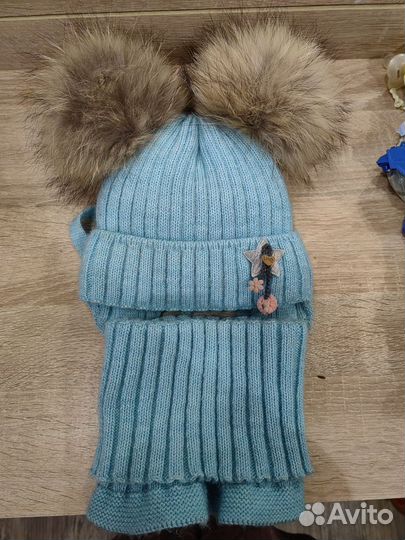 Шапка и снуд для девочки