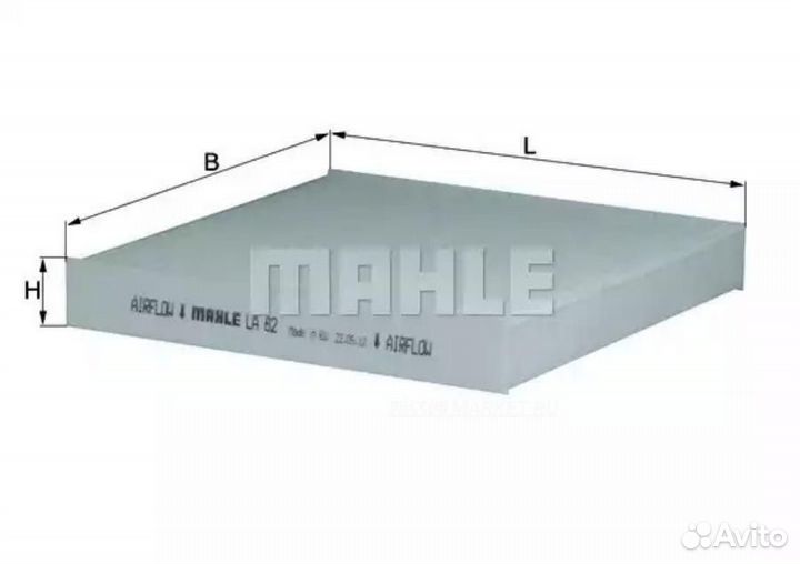 Mahle LA 82 Фильтр салонный