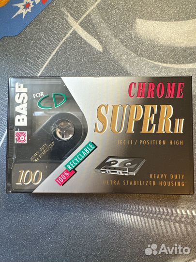 Аудиокассета Basf chrome super II 100 Герман 1994