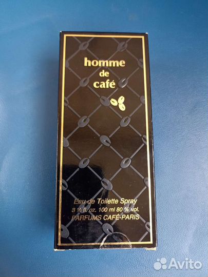 Духи homme de cafe винтаж