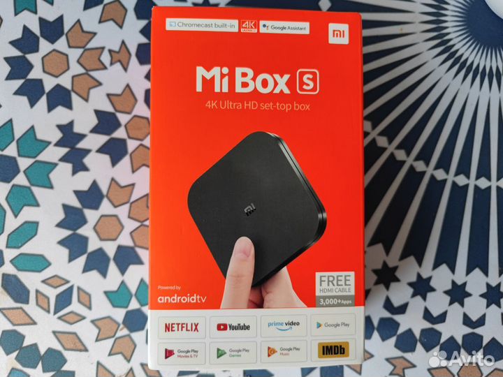 Тв-приставка Xiaomi Mi Box S 4K (Новые)