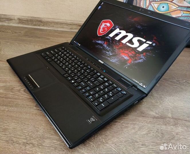 Мощный MSI 17.3/Core i7/8Gb/SSD+HDD/GTX