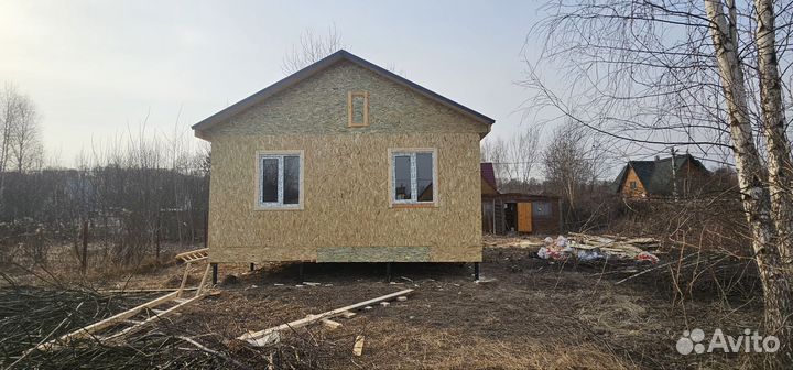 Каркасный дом 6х8 утеплённый 150мм