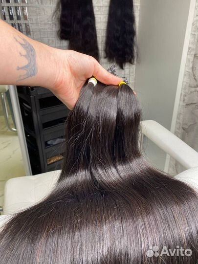Волосы для наращивания черные