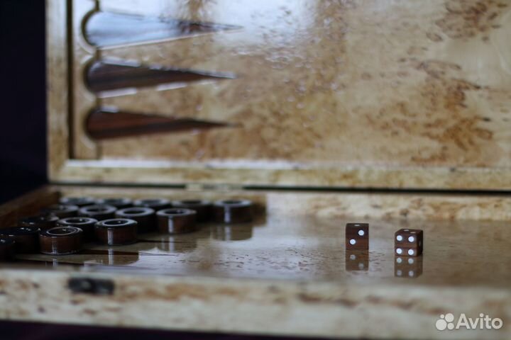 Нарды из карельской берёзы