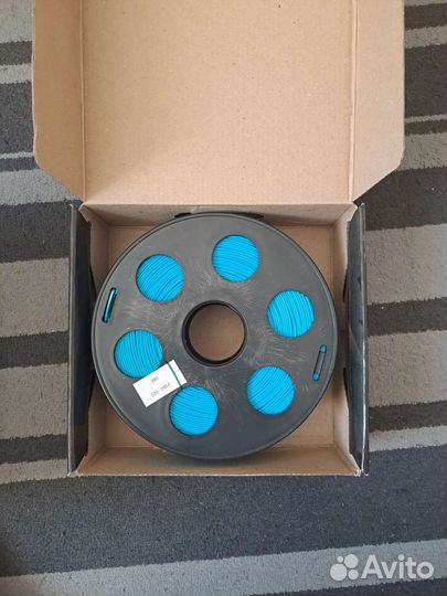 Пластик для 3d принтера голубой