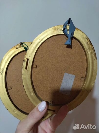 Миниатюра шелкография пара винтаж