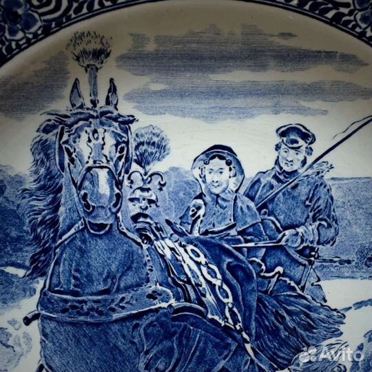 Настенная тарелка Delft, d-40см