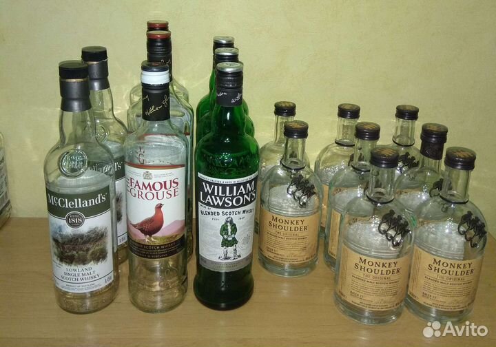Бутылки из под виски