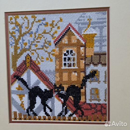 Картина вышитая крестом ручная работа