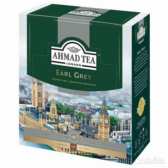 Чай Ahmad Earl Grey Бергамот 100пакетиков