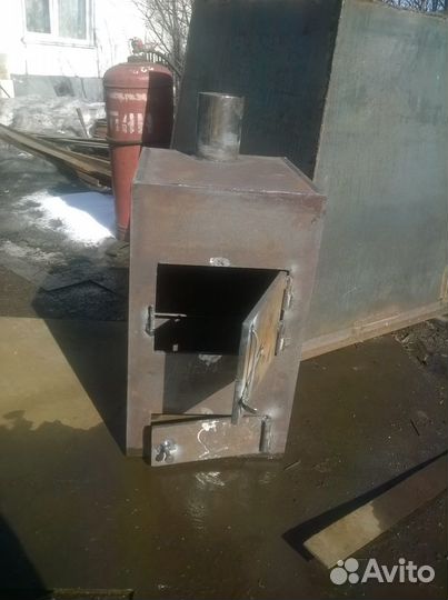 Печь для гаража, буржуйка. Новый металл