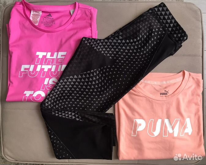 Спорт/футболки/леггинсы Puma/Adidas