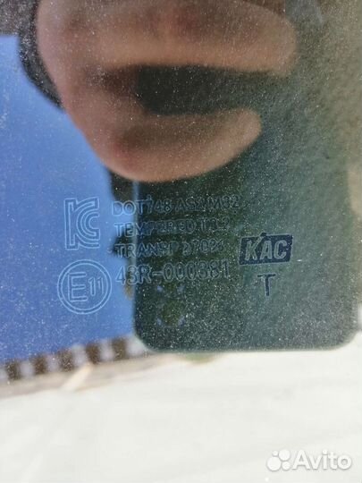 Стекло двери заднее левое Hyundai Solaris