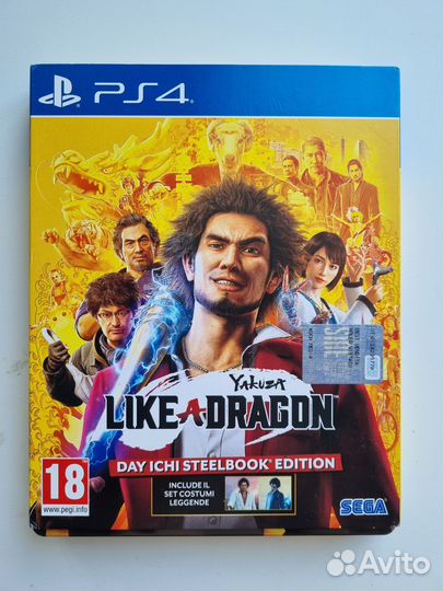 Yakuza like A dragon DAY ichi steelbook PS4