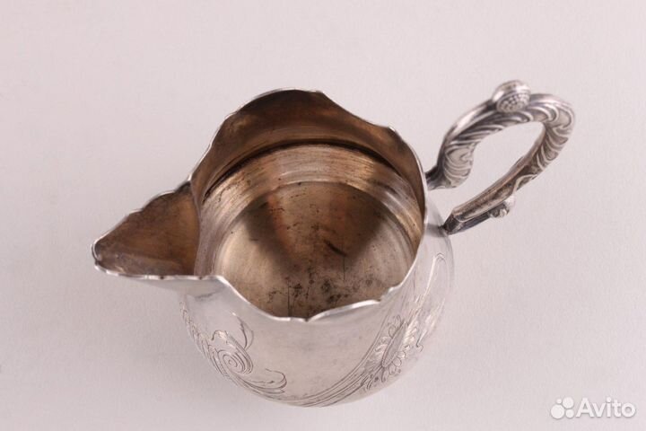 Сливочник В стиле модерн. серебро 84 пробы. россия