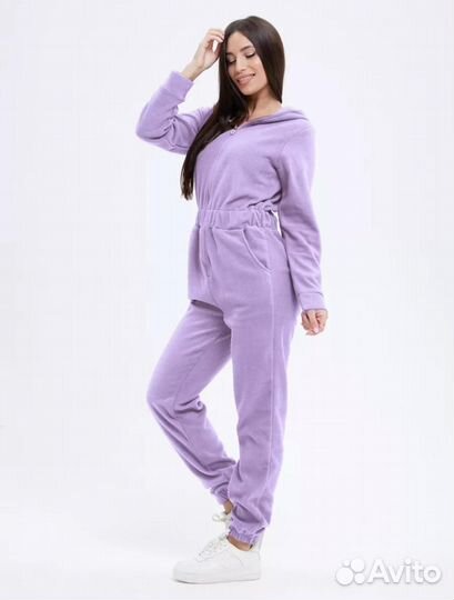Женский флисовый комбинезон однослойный/Оптом