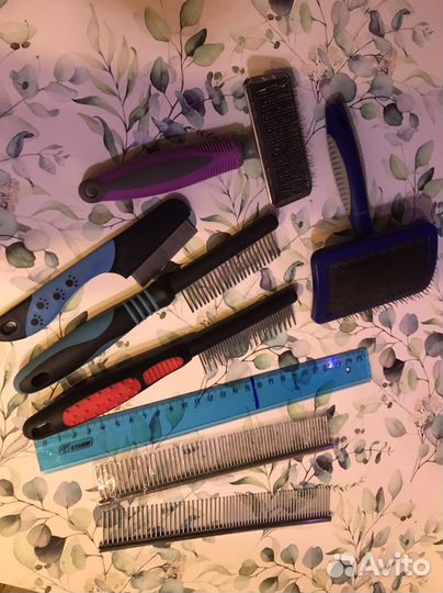 Ножницы, расчески для груминга