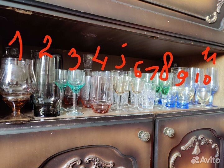 Стаканы, рюмки, стопки, бокалы СССР