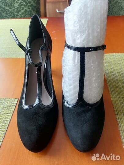 Туфли жен. 41 р. натур.замш.кожа