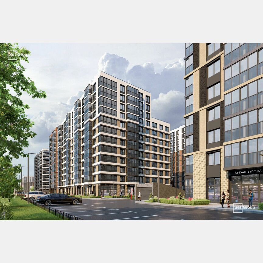 2-к. квартира, 58,5 м², 2/7 эт.