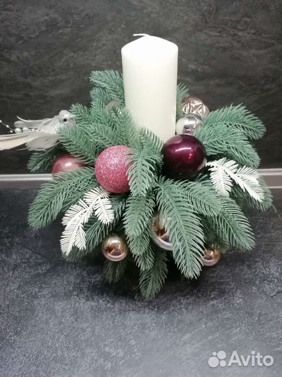 Новогодняя композиция в бокале