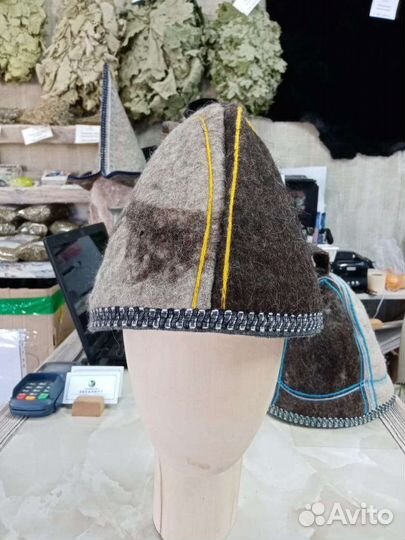 Банная шапка из натурального войлока
